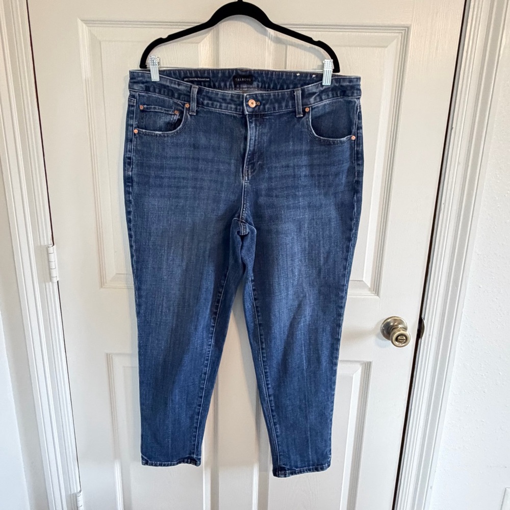 Talbots Dark Blue Straight-Leg Jeans